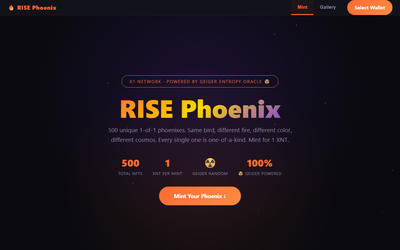 RISE Phoenix NFT preview