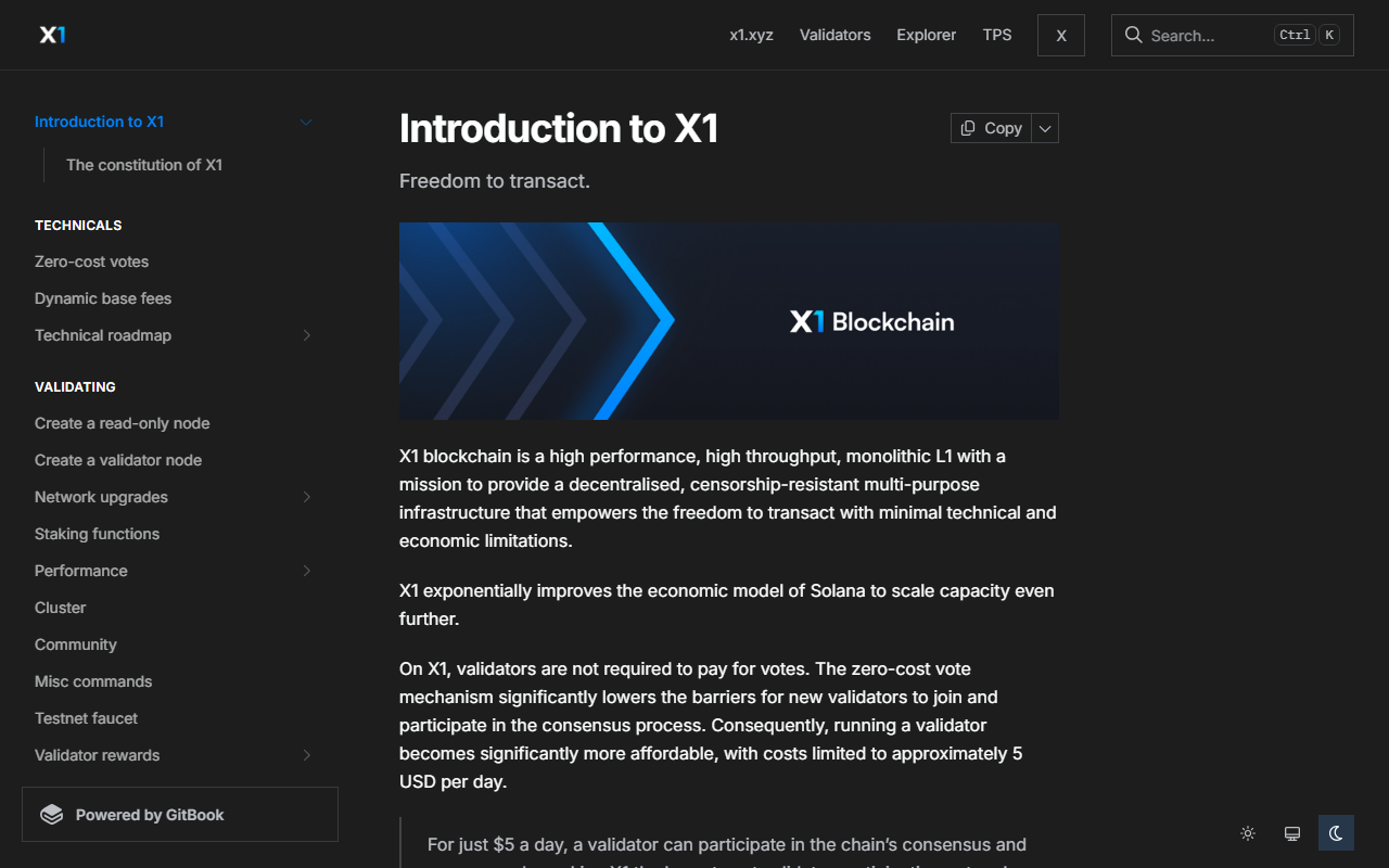 X1 Docs preview