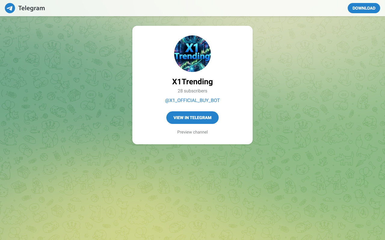 X1 Trending Tokens preview